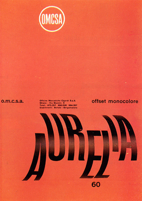 Aldo Calabresi, Studio Boggeri — OMCSA (1957) #poster