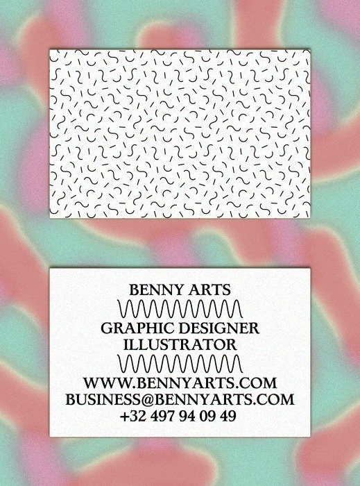 Benny Arts #card #print #pattern #business