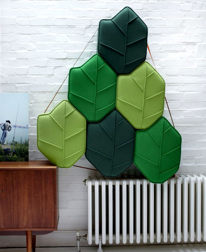 Leaf Seat Upholstered Pouf Design by Nicolette de Waart - #design, #furniture, #modernfurniture, design, furniture