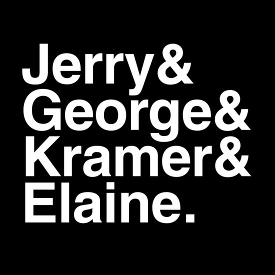 Jerry & George & Kramer & Elaine - by Bill Pyle