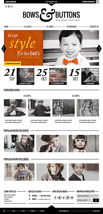 Bows #website #design #web