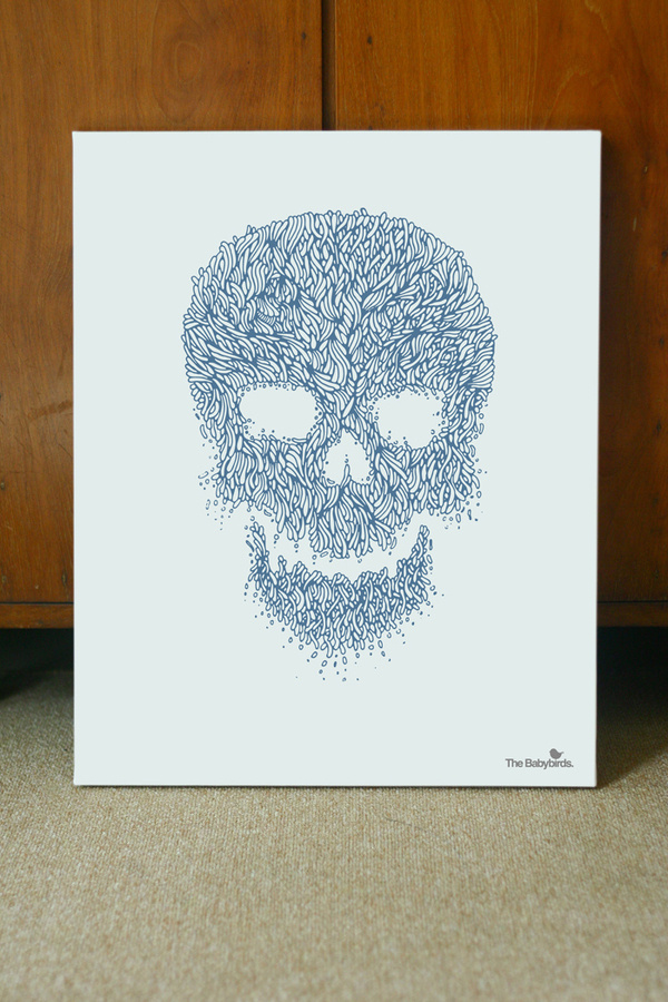 skull_poster04 #line #illustrations #arts #poster #skull #organic #detail