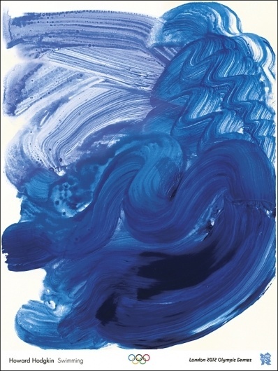 Creative Review - Opinion: the 2012 Olympics artists posters #2012 #poster #howard #olympics #swimming #hodgkin