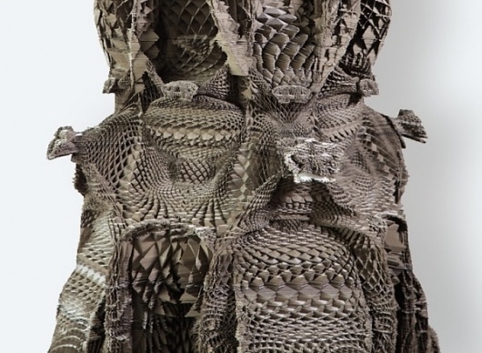 Michael Hansmeyer: A cardboard column with 16 million facets | Colossal #art #sculture