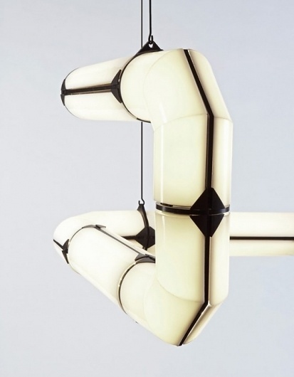 Endless Suspended lighting system | Jared Erickson #lamp #industrial #lighting