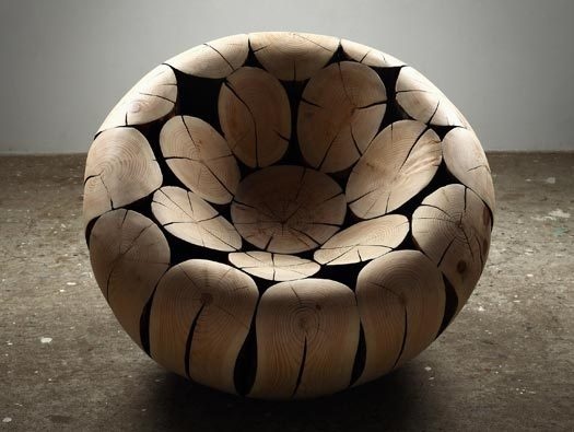 MOCO'12: a chair that was alive, and still looks that way, except in a different way #wood #chair