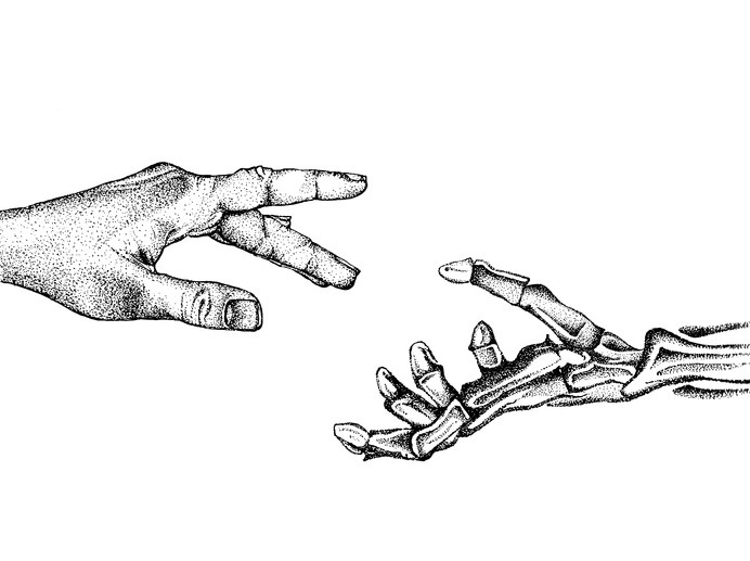 Deal with the Devil #ink #illustration #drawn #pen #and #hand #stipple