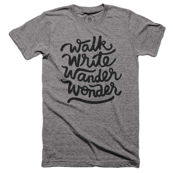 walk, write, wander, wonder