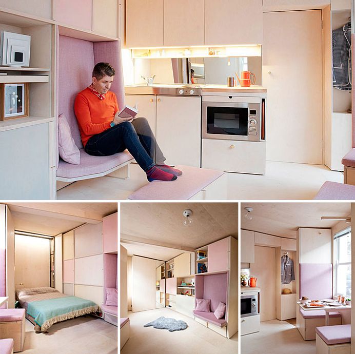 50 Small Studio Apartment Design Ideas (2019) – Modern, Tiny & Clever - InteriorZine #design #furniture #modernfurniture #interior #decor