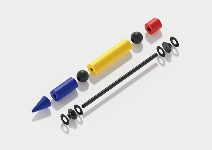 Unit pen - Mindsparkle Mag Users of Unit Pen can design a wide range of pens using only their own tastes and the units they need, not just a pen in a simple sense on the desk. #logo #packaging #identity #branding #design #color #photography #graphic #design #gallery #blog #project #mindsparkle #mag #beautiful #portfolio #designer