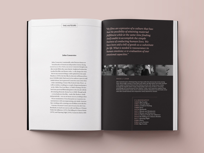 Cinema Guidebook by Camille Hay #print #book #spread #typography