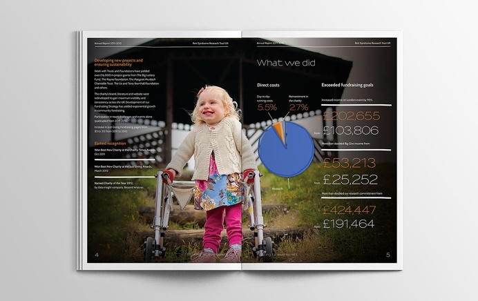 Reverse Rett Annual Report #design #annualreport #brochure #print