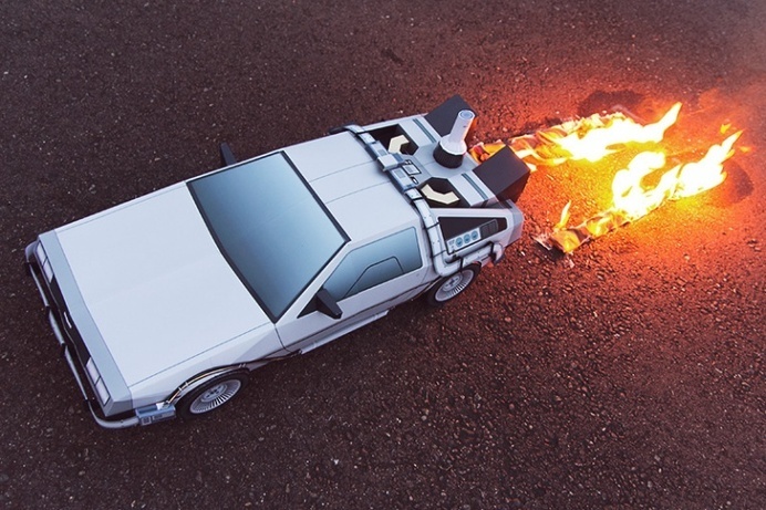 Back To The Future DeLorean Papercraft - JOQUZ #papercraft #delorean #cars #backtothefuture