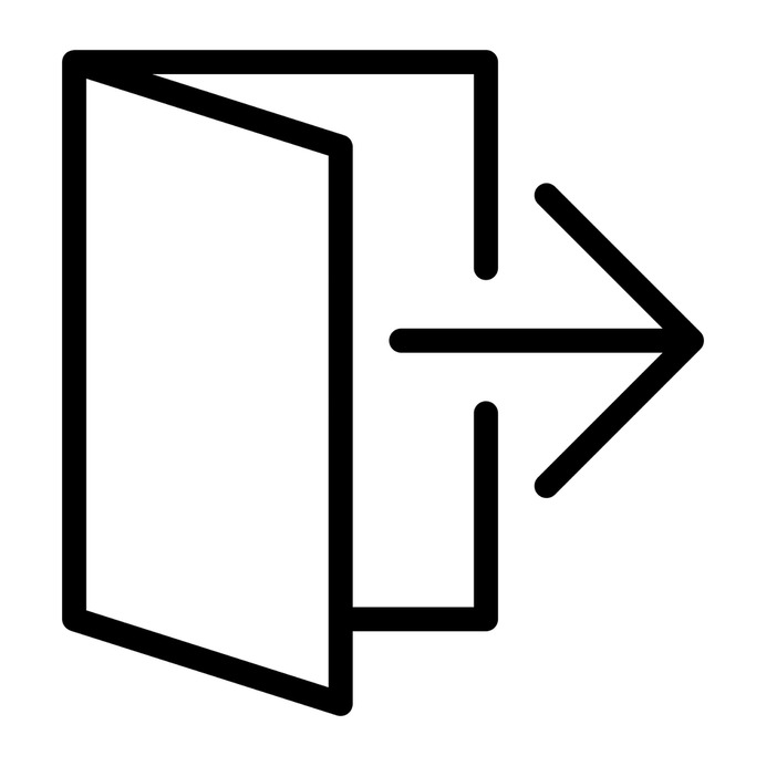 See more icon inspiration related to exit, arrow, control, button, log out, multimedia, web page, interface and multimedia option on Flaticon.