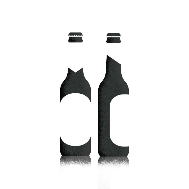 Iconic Beer Illustration by Sascha Elmers – #pictogram #icondesign #icon #icons #texture #beer #craftbeer #illustration #stripleshade