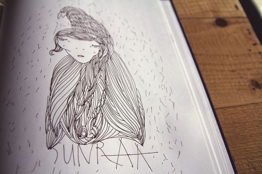 Blue Notes* : /// #frompamm #notes #illustration #sunra #blue