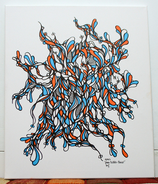 The Babybirds Projects » Birthdrawing #flower #illustration #colors #organic