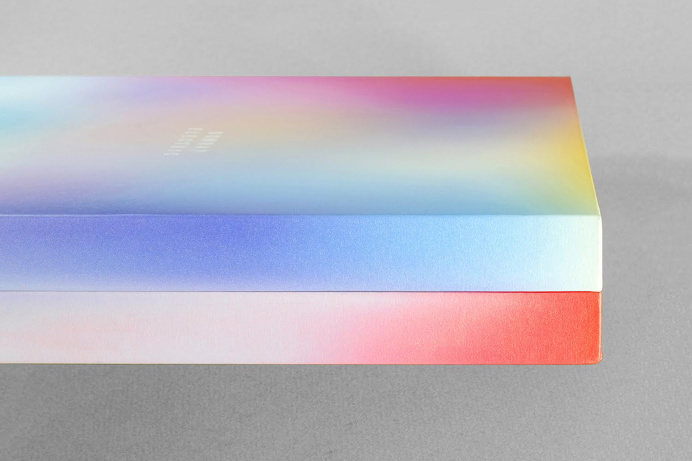 bombay electric colorful packaging color fade branding visual corporate identity fashion box minimal luxury deluxe design inspiration by des
