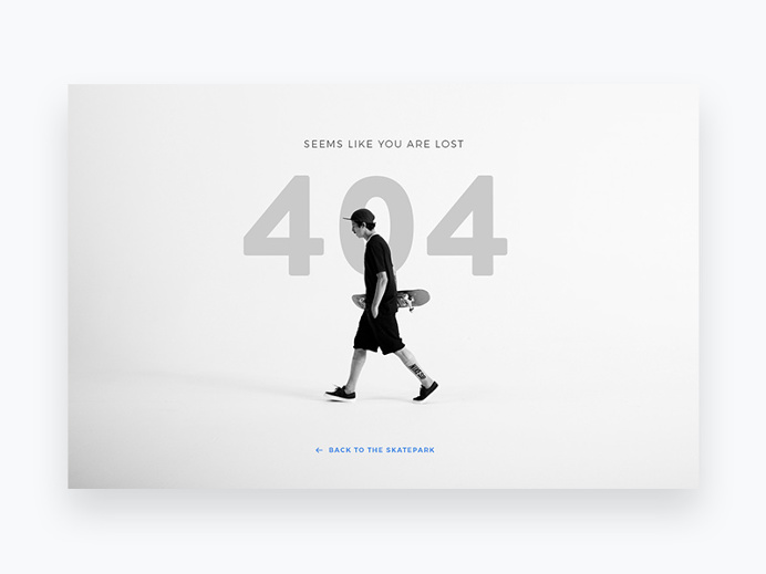 404 error page deisgn example #107: #404 page not found, nice idea
