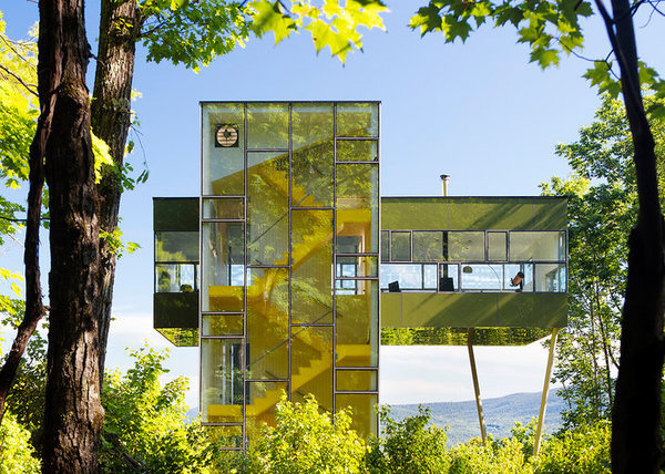 CJWHO ™ (A Skyscraper Style Treehouse With Soaring Mountain...) #design #treehouse #landscape #nature #photography #architecture