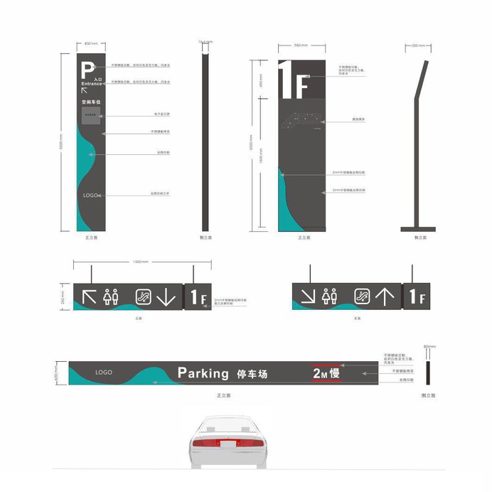 Wayfinding | Signage | Sign | Design | 商业广场精品导视设全套