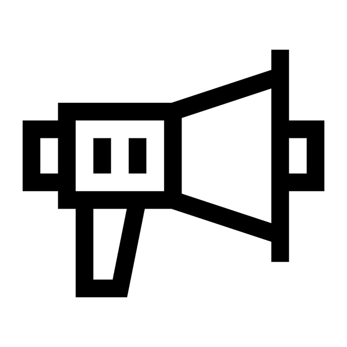 See more icon inspiration related to promotion, announcer, announcement, shout, bullhorn, loudspeaker, electronics, megaphone, communications and marketing on Flaticon.
