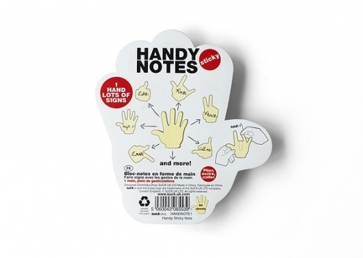Handy notes on the Behance Network #sticky #design #fingers #product #notes #drop #dominika #handy #hands
