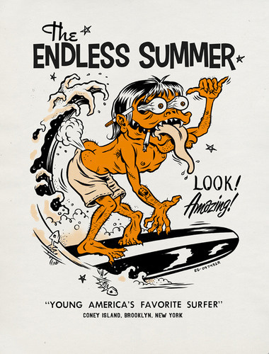 The_endless_summer morning_breath screenprint trampt 86480m #surfing #breath #illustration #morning