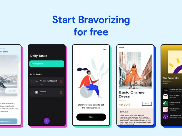 👏Bravo 2.0 yesdesign nocode designfirst design madewithbravo figma native app bravo2.0 bravostudio