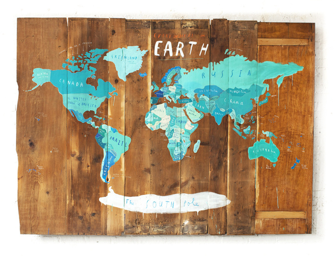 World map #illustration #map