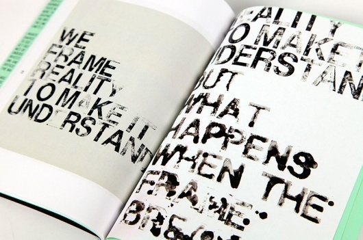 Laia Sacares. We Frame Reality Editorial Design #design #graphic