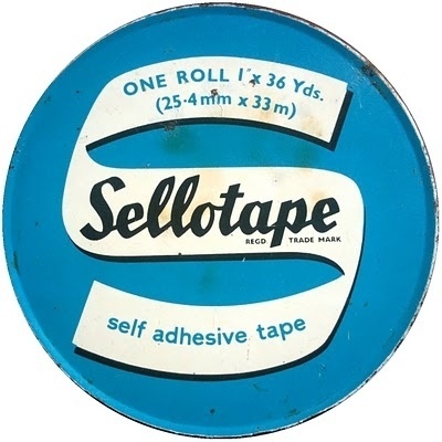 Delicious Industries: Tiny Sellotape® Tins #packaging #graphic #vintage