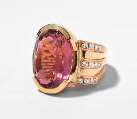 Turmalin-Brillant-Ring