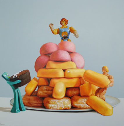 Pat Hobaugh Really_ #toys #paint #twinkies #art