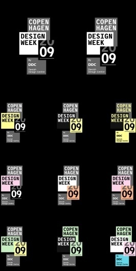 Copenhagen Design Week 09 - Visual Identity #type #layout #poster
