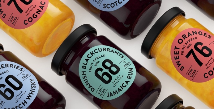 Danish Selection Alcohlic Jam Branding Packaging Kontrapunkt Orkla Foods Danmark www.mindsparklemag.com