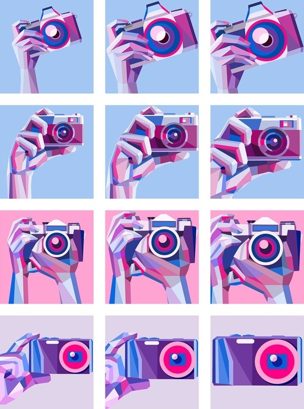 Avatars for The New Flickr on Behance #illustration #vector