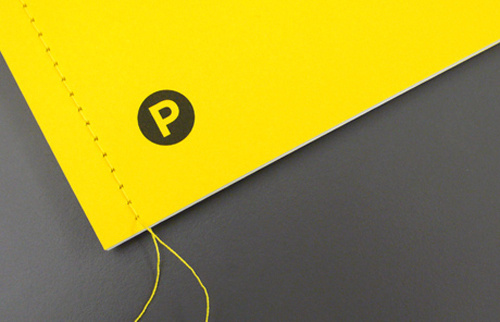 http://proudcreative.tumblr.com/post/3433515968/proud creative vol 2 2010 #binding #creative #proud #yellow #stich #stitch