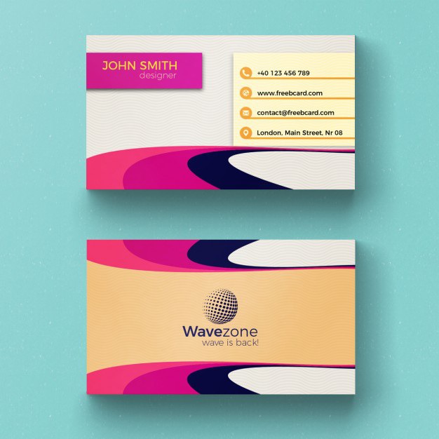 Colorful business card with circular shapes Free Psd. See more inspiration related to Logo, Business card, Mockup, Business, Abstract, Card, Template, Office, Visiting card, Presentation, Stationery, Corporate, Mock up, Company, Modern, Branding, Visit card, Identity and Brand on Freepik.