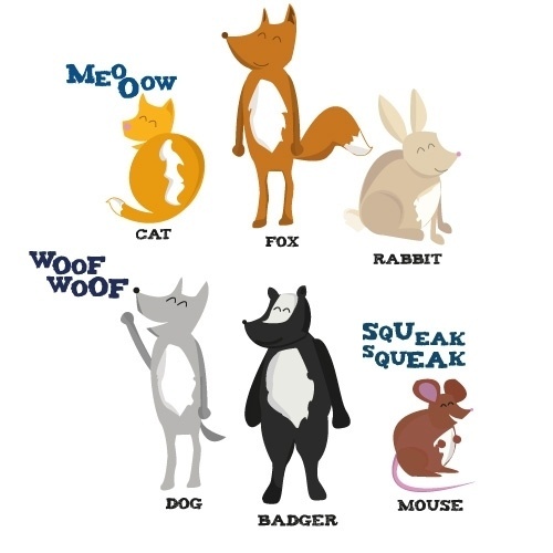 Characters72DPI.jpg (500×500) #illustration #characters #childrens #animals
