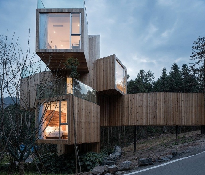 Tree House Hotel in China - Qiyunshan by Bengo Studio 1