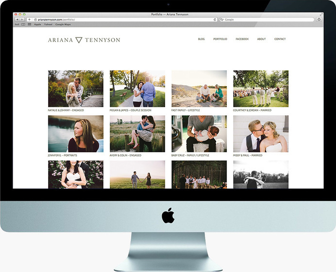 Ariana Tennyson web site #design #web #minimal #photographer