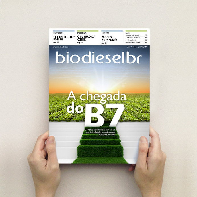Revista BiodieselBR 41 - marianapoczapski #cover #soybean #biodiesel #bio #editorial #magazine #green