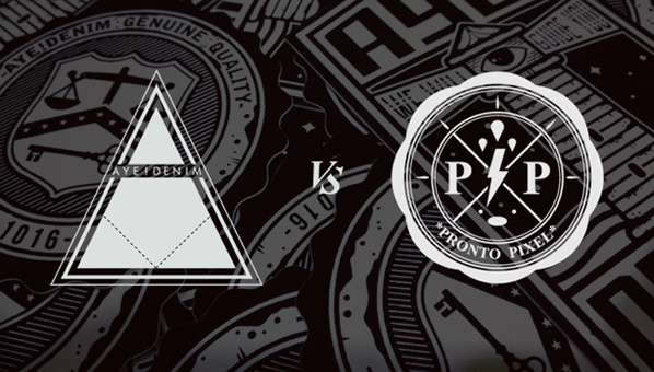 Aye Denim Vs Pronto Pixel #design #prontopixel #illustration #denim #ayedenim #logo