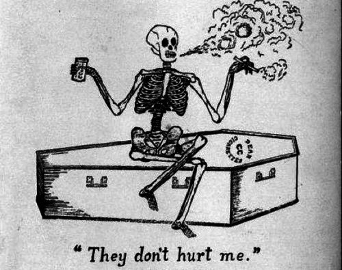 YIMMY'S YAYO™ #illustration #vintage #skeleton #humor #old