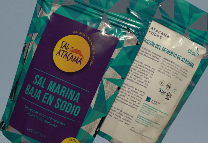 Salt doypack packaging Atacama Foods on Behance