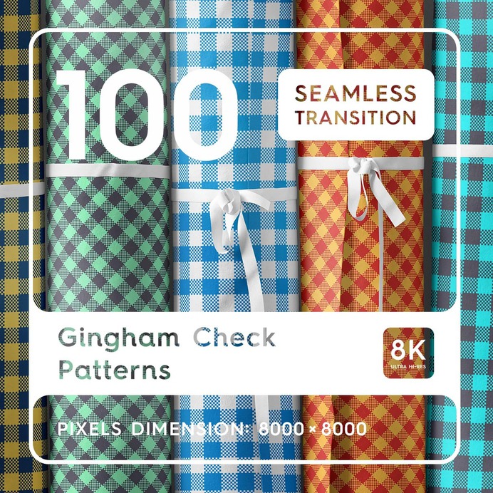 100 Gingham Check Patterns #gingham #ginghamcheck #patern