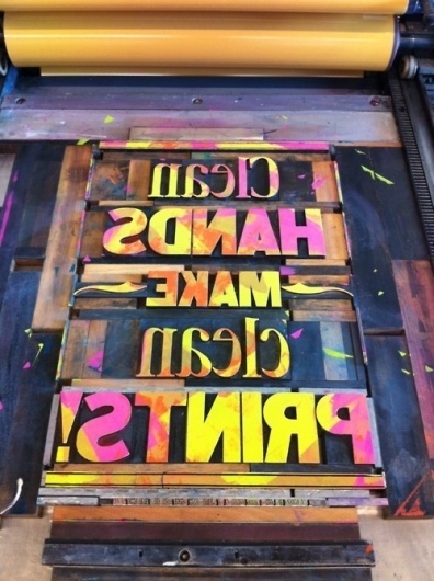 Tumblr #colors #letterpress #typography