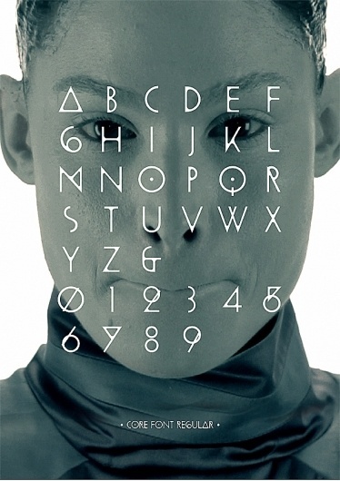 Human Core on the Behance Network #typeface #image