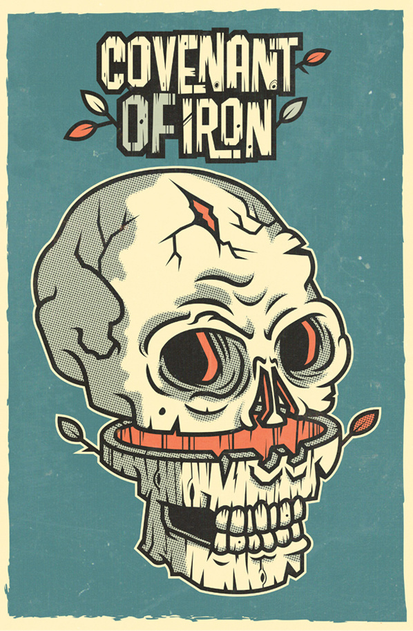 COVENANT OF IRON on Behance #vector #print #retro #ilustracin #illustration #poster #skull